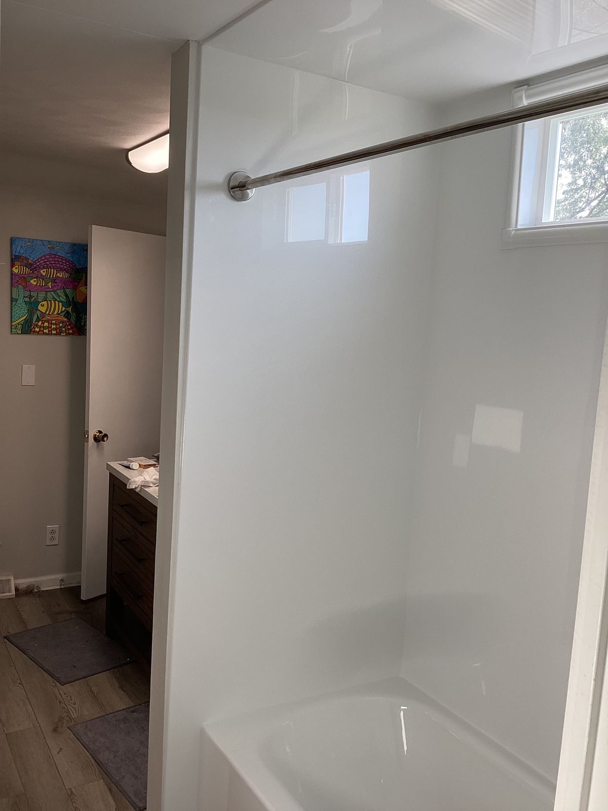 Bathroom reconstruction nearing completion