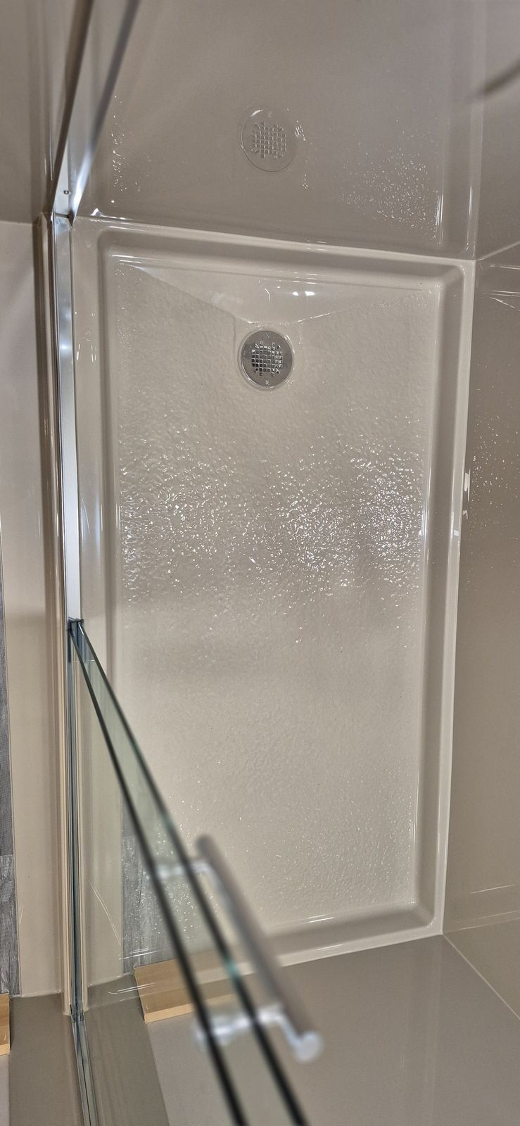 Finished shower floor and drain detail